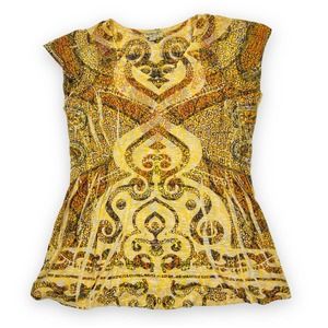 Vintage Tribal Sublimation Embellished y2k Shirt